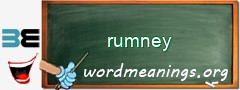 WordMeaning blackboard for rumney